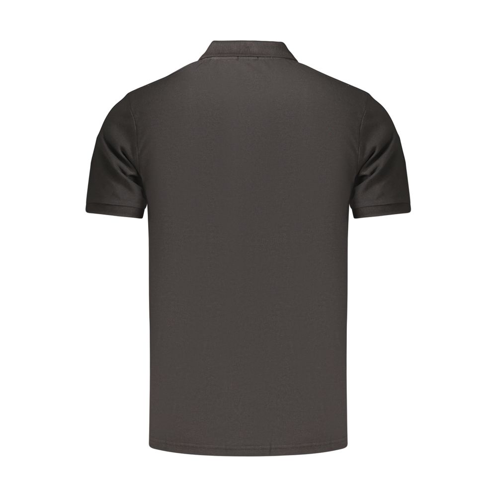 Black Cotton Men's Polo