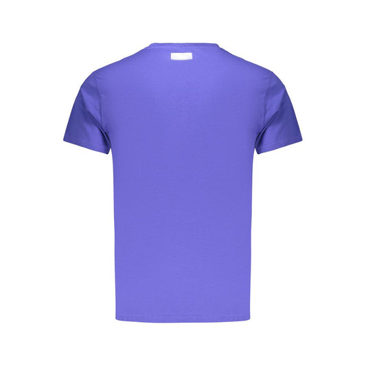 Blue Cotton Men's T-Shirt
