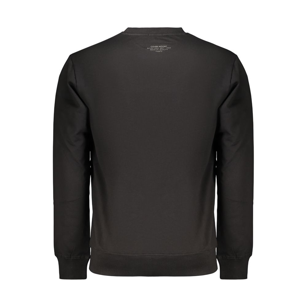 Black Cotton Men's Sweatshirt