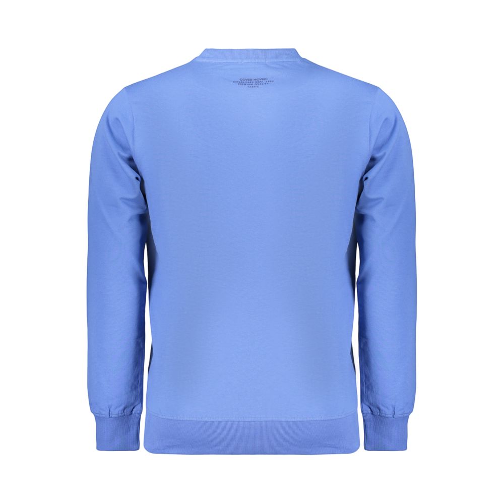 Blue Cotton Men's Sweatshirt