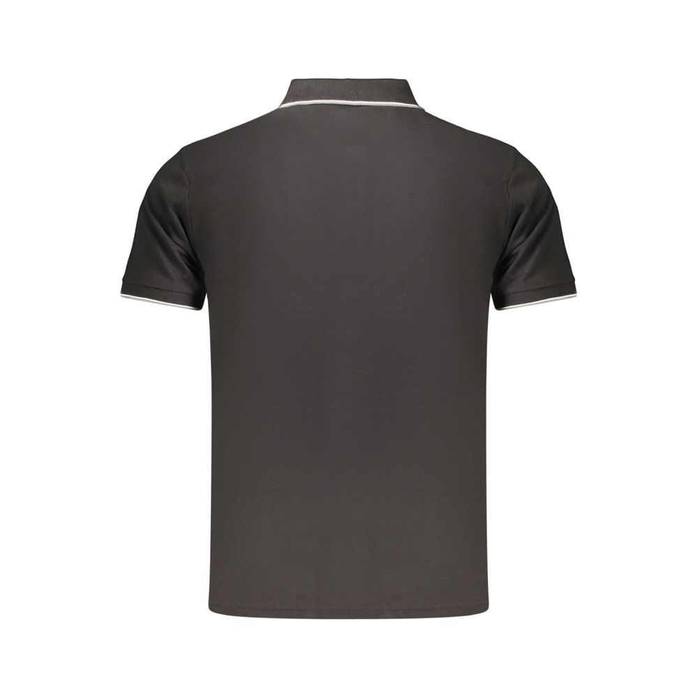 Black Cotton Men's Polo