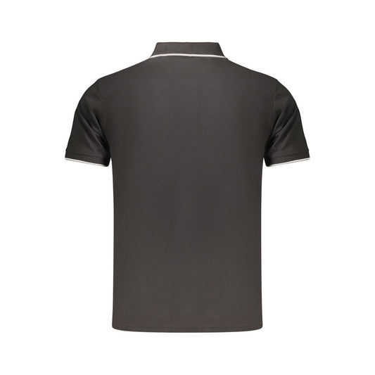 Black Cotton Men's Polo