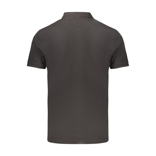 Black Cotton Men's Polo Shirt