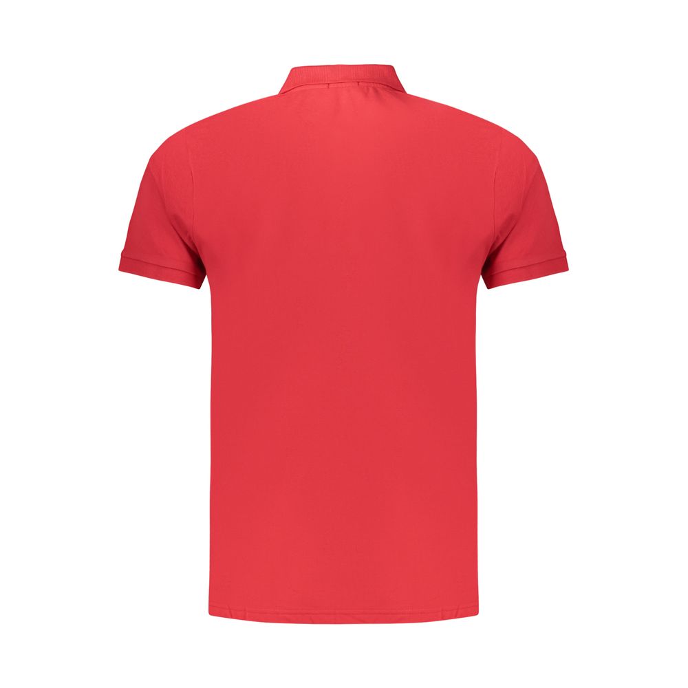 Red Cotton Men's Polo