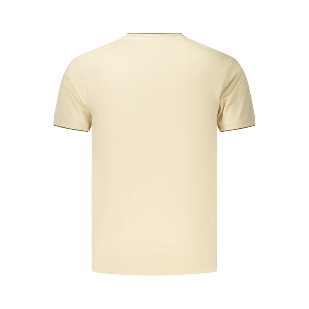 Beige Cotton Men's T-Shirt