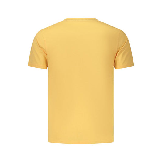 Orange Cotton Mens T-Shirt