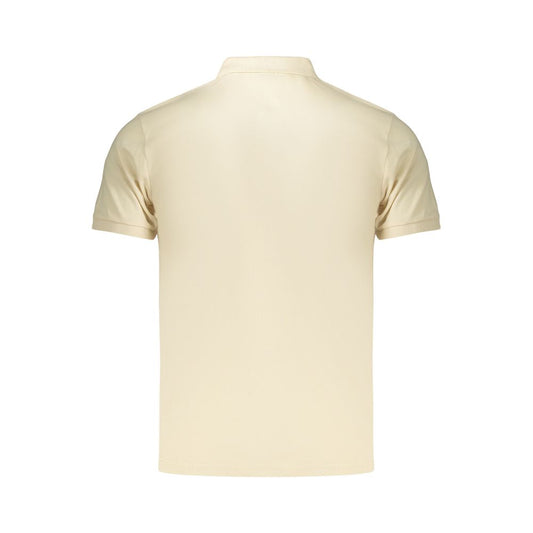 Beige Cotton Men Polo