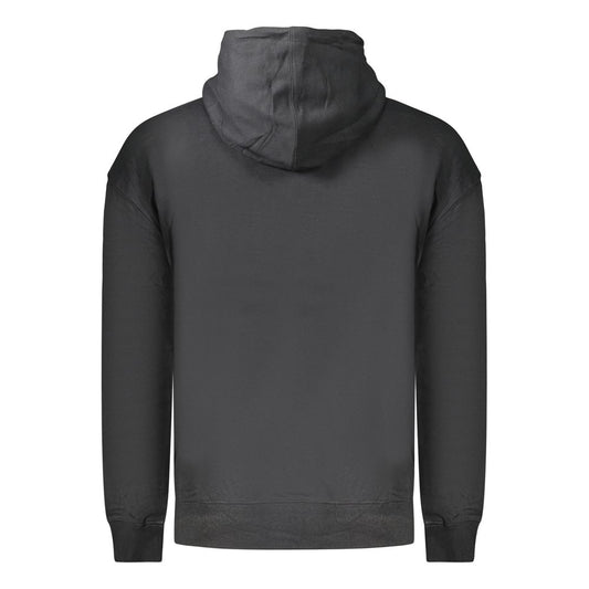 Black Cotton Men's Sweatshirt