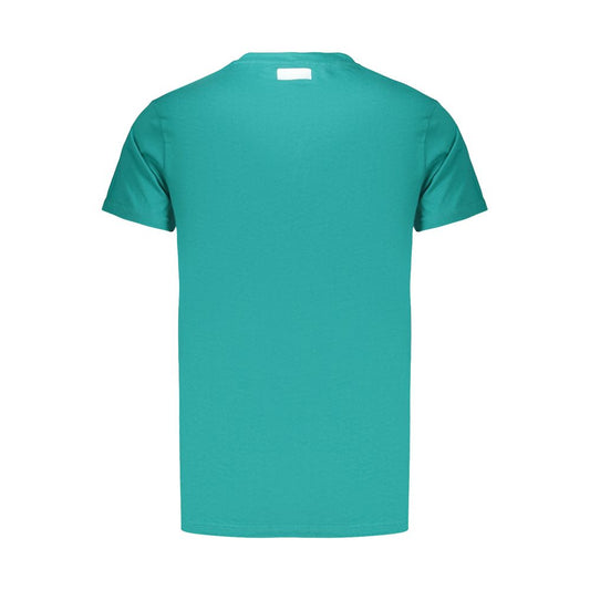 Green Cotton Men's T-Shirt