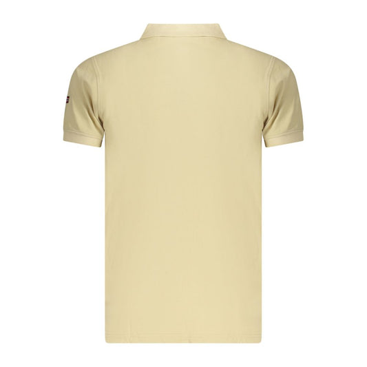 Beige Cotton Men's Polo