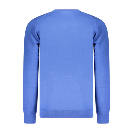 Blue Cotton Men's Sweater