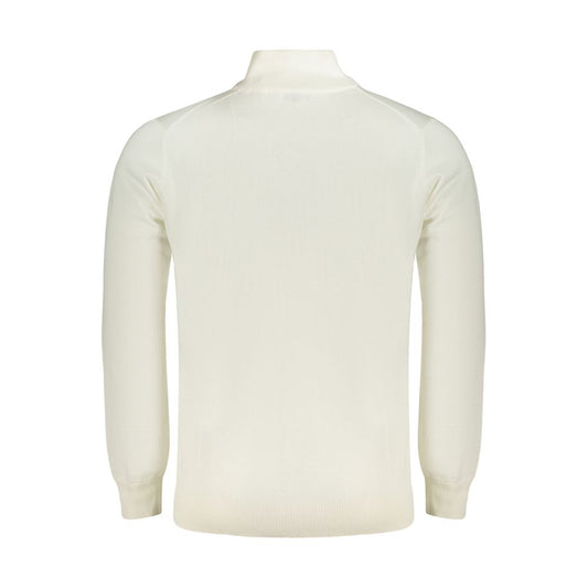 White Cotton Men's Sweater