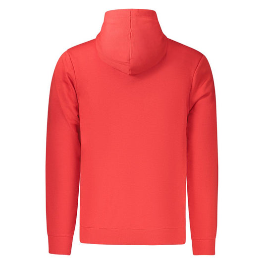 Red Cotton Men's Hoodie