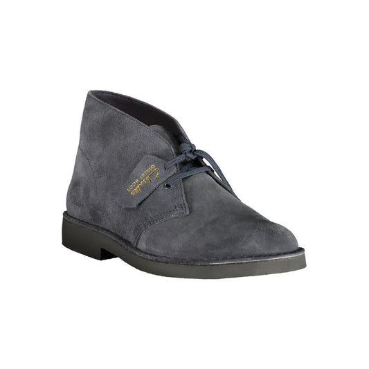 Blue Leather Men's Boot