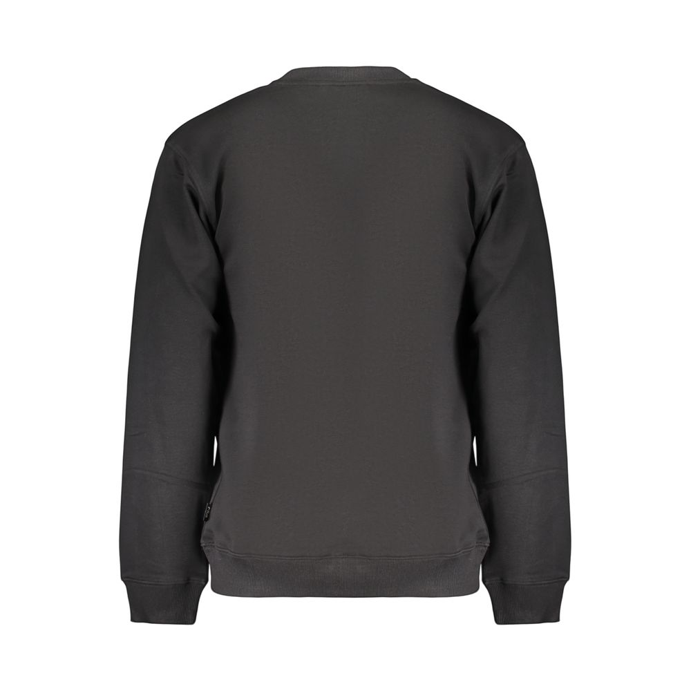 Black Cotton Men's Sweatshirt