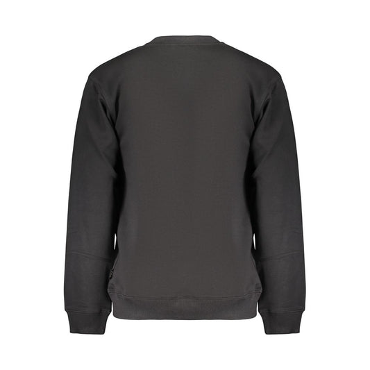 Black Cotton Men's Sweatshirt