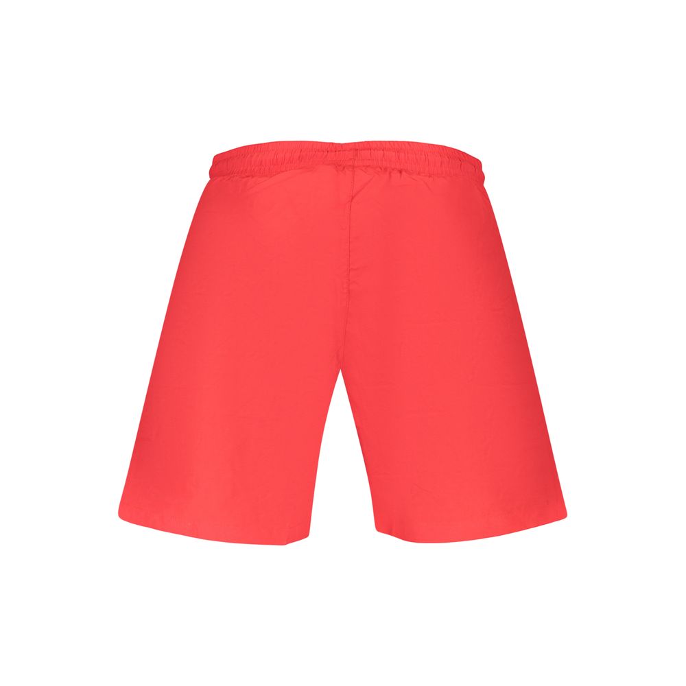 Rosso Poliestere Uomo Swim Shorts