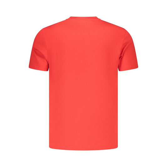 Red Cotton Mens T-Shirt