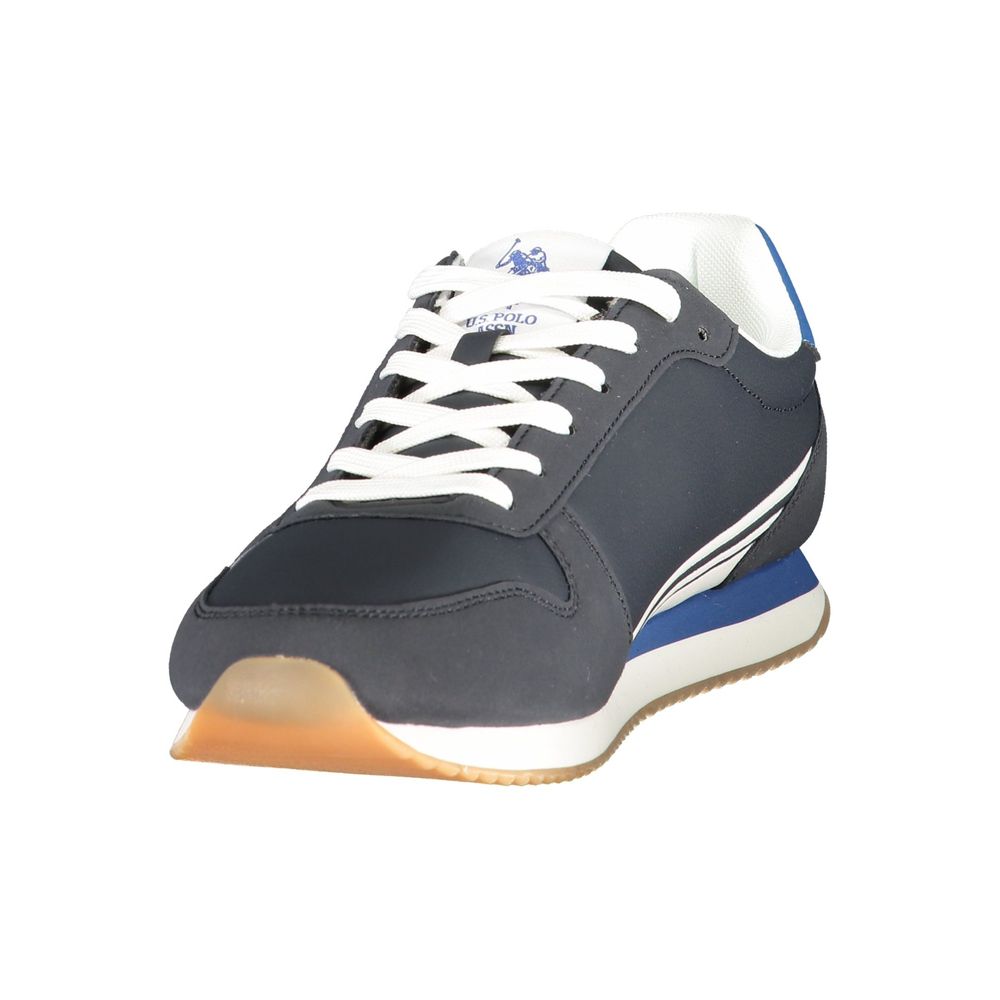 Blue Polyurethane Men's Sneaker