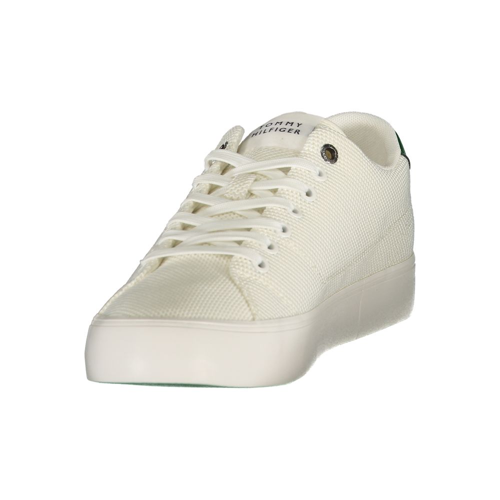 Bianco Polyester Men's Sneaker