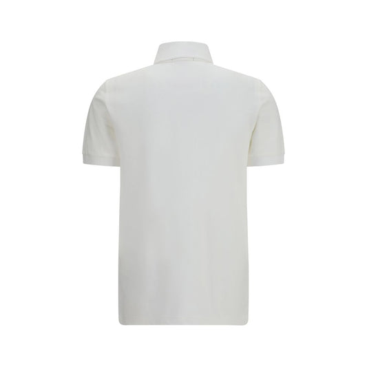 White Cotton Polo Shirt