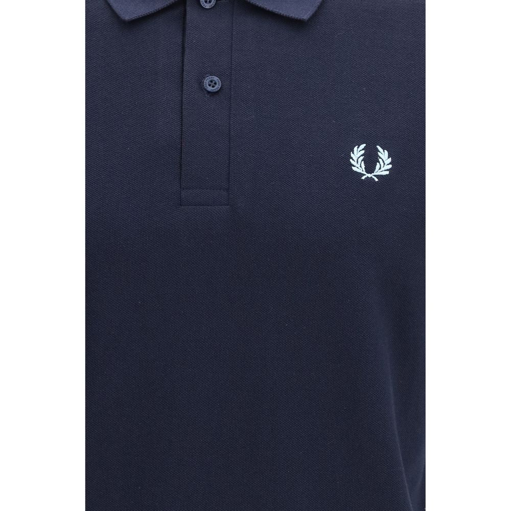 Blue Cotton Polo Shirt