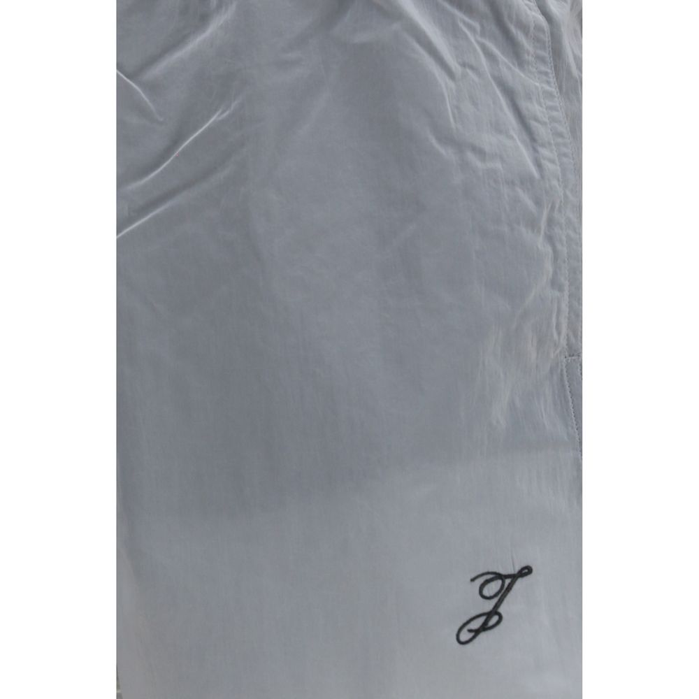 Gray Nylon Bermuda Shorts