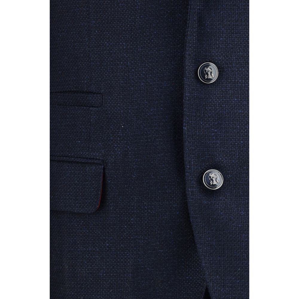 Blue Wool Oves Aries Two-Piece Suit