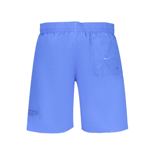 Blu Poliestere Uomo Shorts