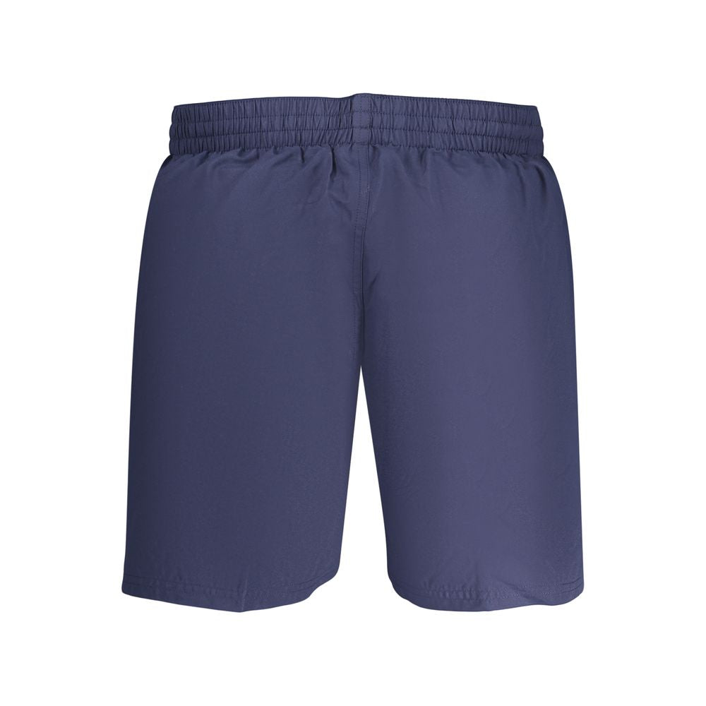 Blue Polyester Men's Swimwear