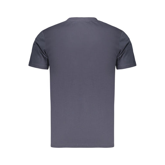 Blue Cotton Men's T-Shirt