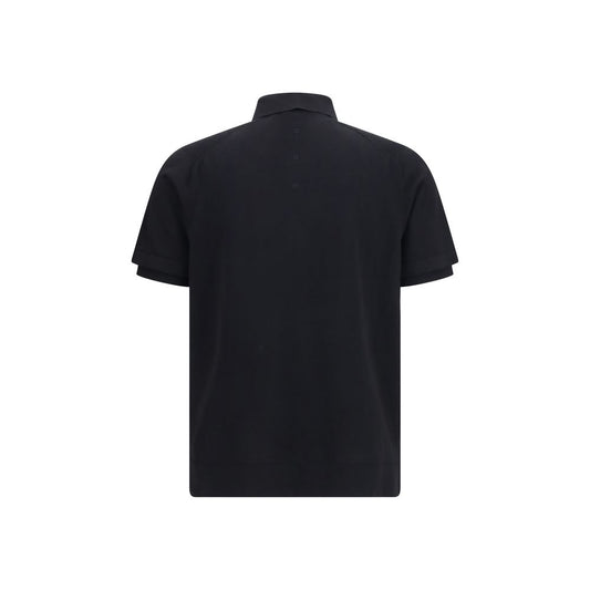Black Cotton Polo Shirt