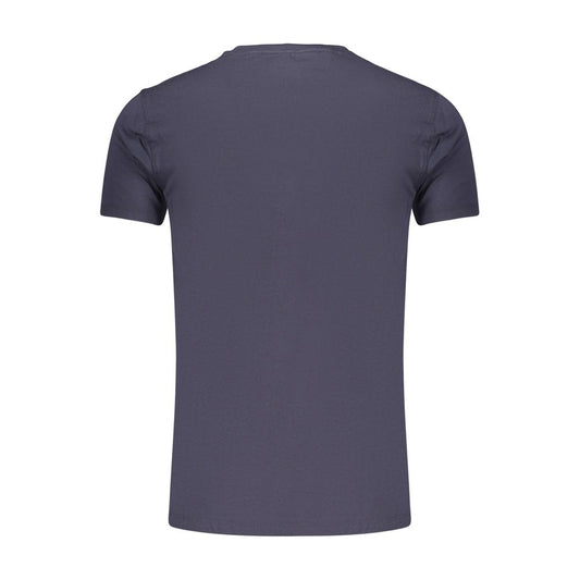 Blue Cotton Men's T-Shirt