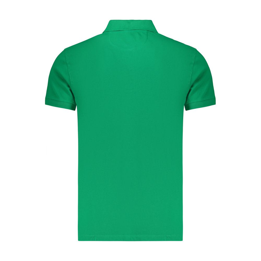 Green Cotton Men's Polo Shirt