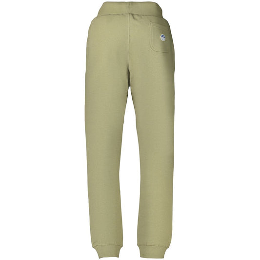 Green Cotton Men's Trouser
