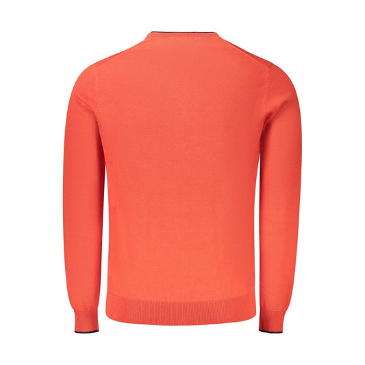 Red Cotton Men Sweater