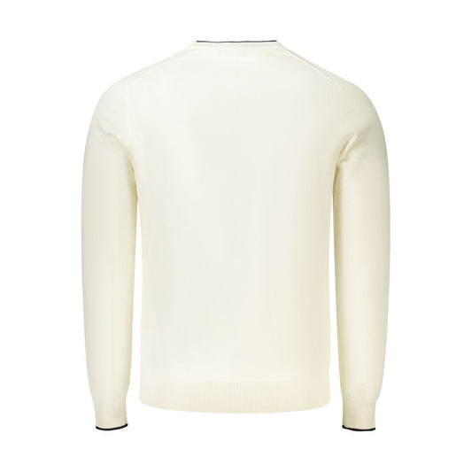 White Cotton Men Jumper