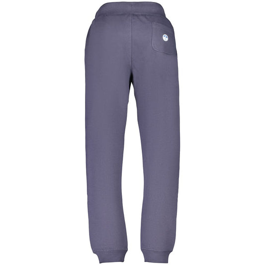 Blue Cotton Men Trouser