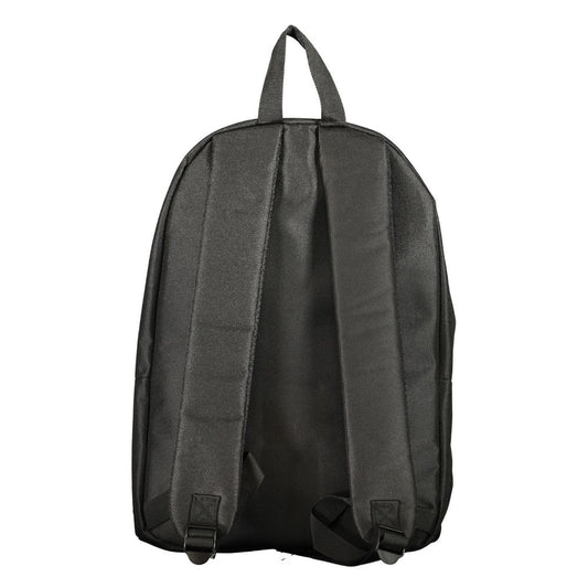 Black Polyester Men's Backpack