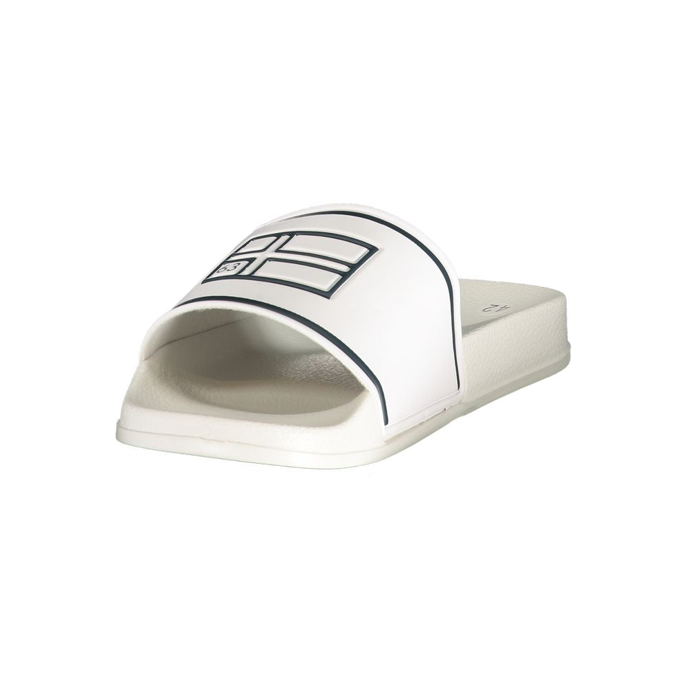 White Polyurethane Men's Slipper