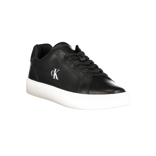 Black Polyurethane Men's Sneaker
