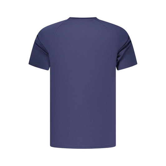 Blue Polyester Men's T-Shirt