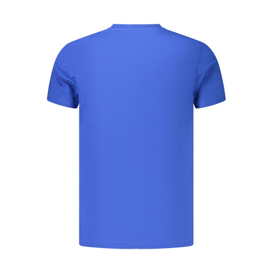 Blue Cotton Men's T-Shirt