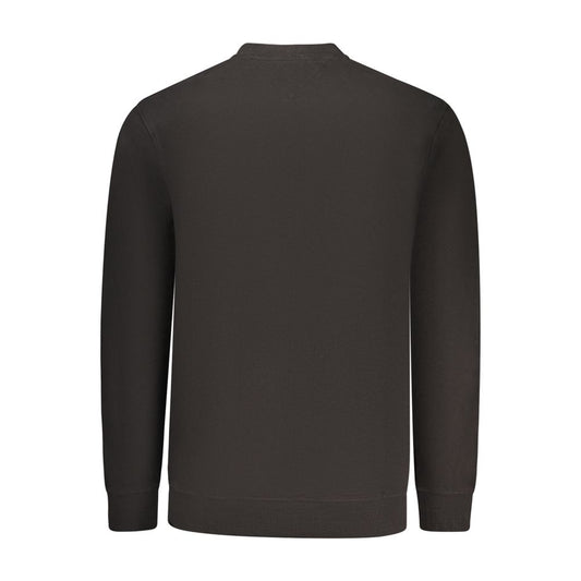 Black Cotton Men's Sweatshirt