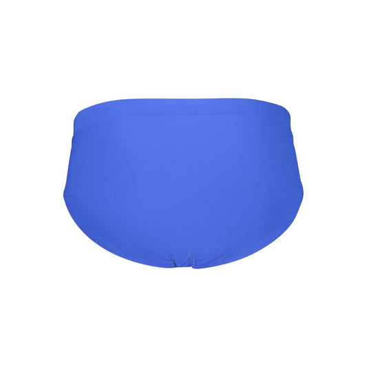Blue Polyester Men's Swimwear