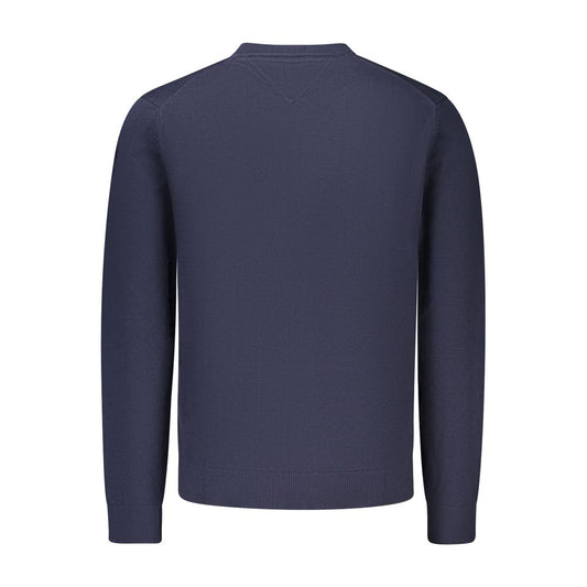 Blue Cotton Mens Knitwear