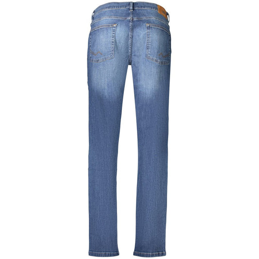 Blue Cotton Men's Jeans
