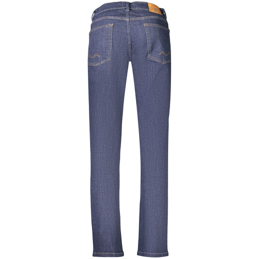 Blue Cotton Men's Jean for a Timeless Casual Look