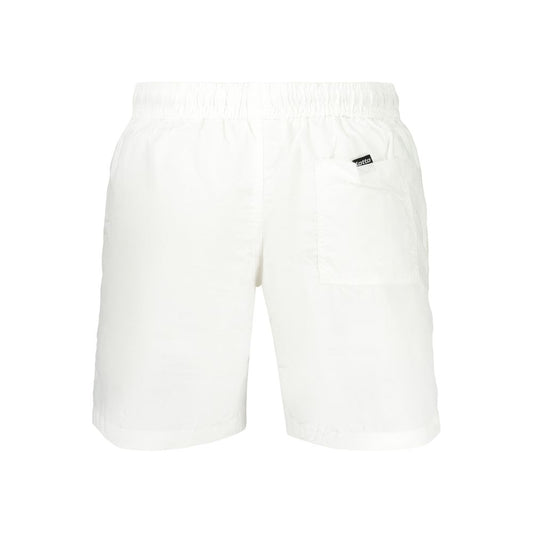 White Polyamide Men's Swimwear