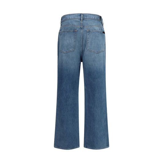 Blue Cotton Relaxed Fit Jeans